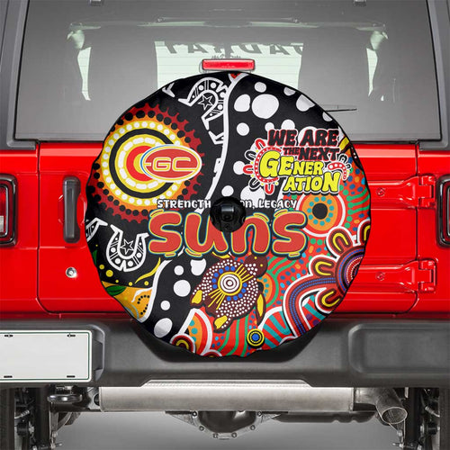 Suns AFL Celebrating 50 Years of Naidoc Spare Tire Cover NAIDOC Week 2025 Aboriginal