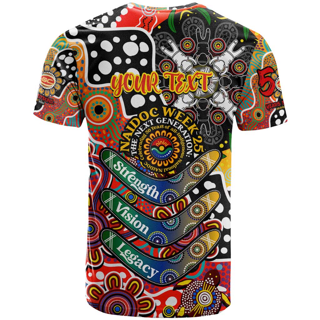Personalised Suns AFL Celebrating 50 Years of Naidoc T Shirt NAIDOC Week 2025 Aboriginal