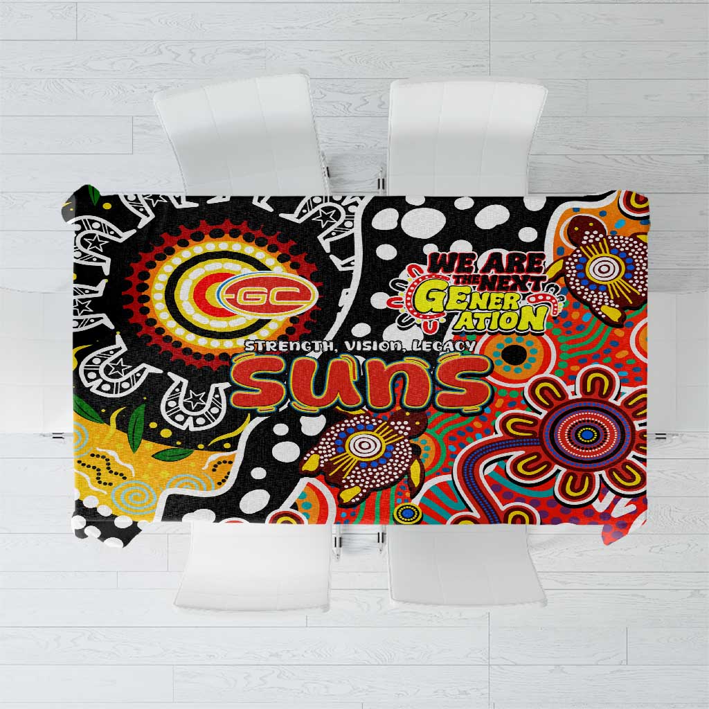 Suns AFL Celebrating 50 Years of Naidoc Tablecloth NAIDOC Week 2025 Aboriginal