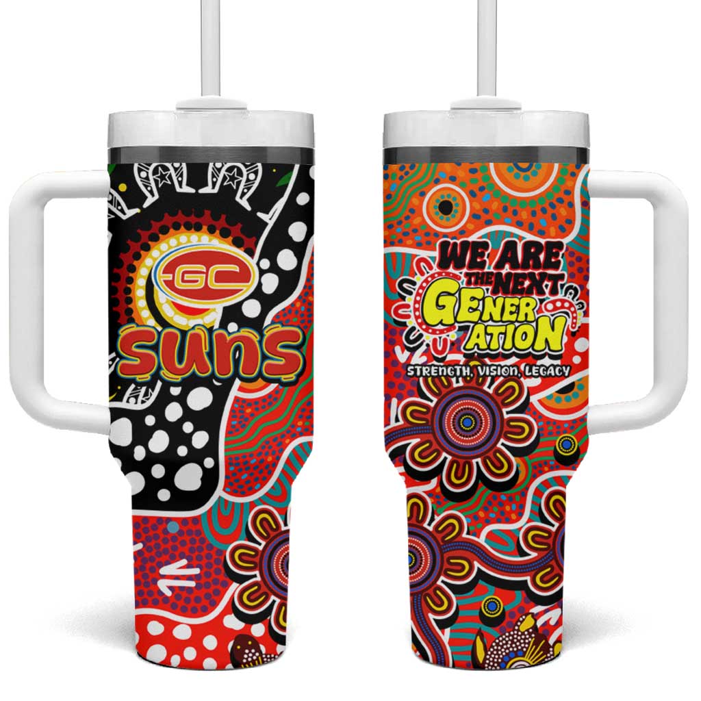 Suns AFL Celebrating 50 Years of Naidoc Tumbler With Handle NAIDOC Week 2025 Aboriginal