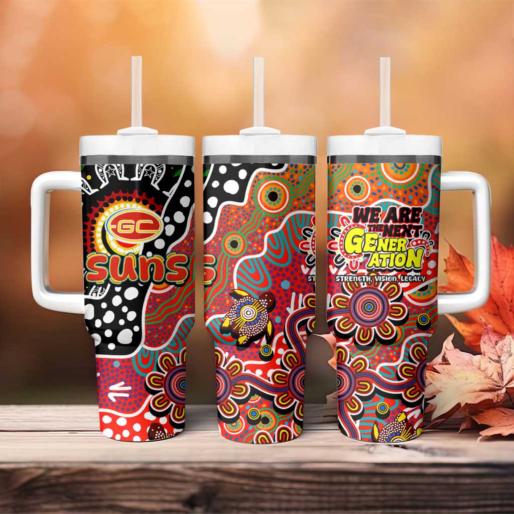 Suns AFL Celebrating 50 Years of Naidoc Tumbler With Handle NAIDOC Week 2025 Aboriginal