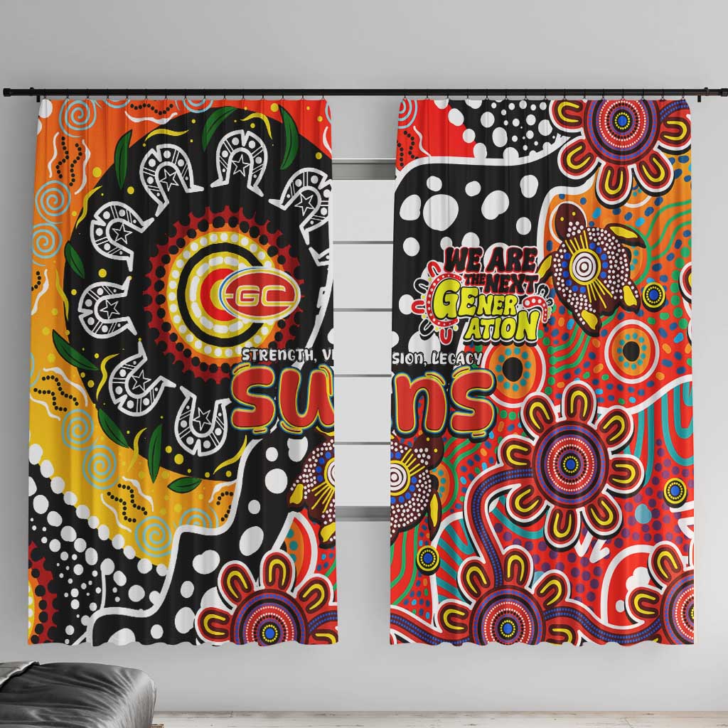 Suns AFL Celebrating 50 Years of Naidoc Window Curtain NAIDOC Week 2025 Aboriginal