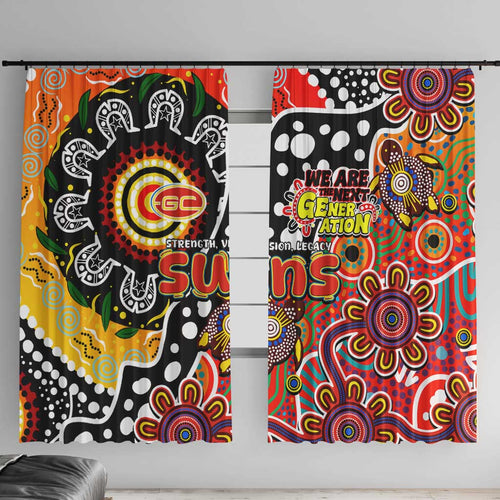 Suns AFL Celebrating 50 Years of Naidoc Window Curtain NAIDOC Week 2025 Aboriginal