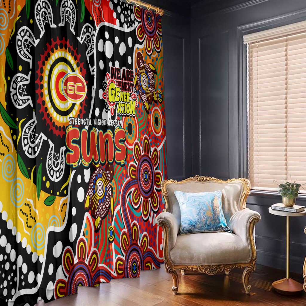 Suns AFL Celebrating 50 Years of Naidoc Window Curtain NAIDOC Week 2025 Aboriginal