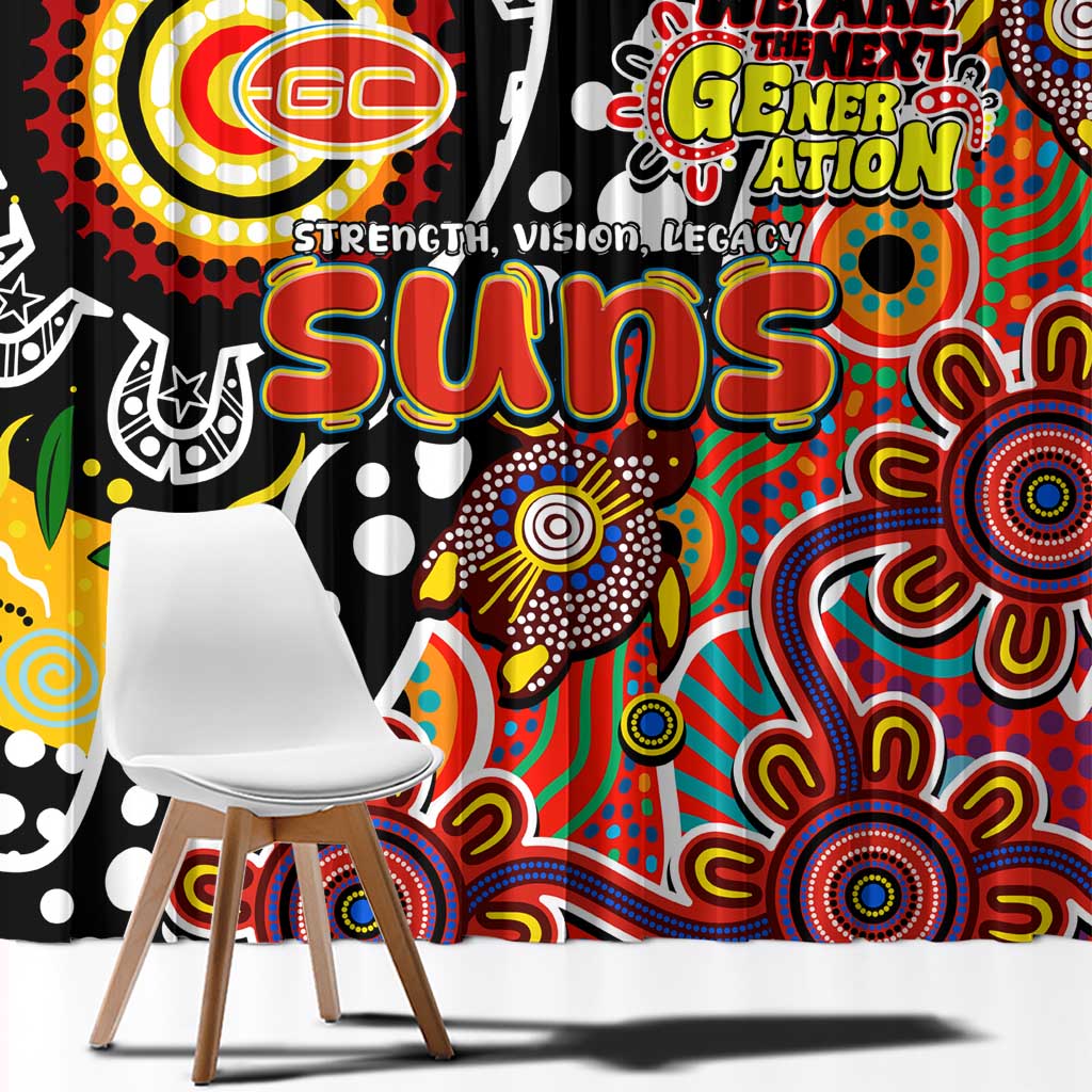 Suns AFL Celebrating 50 Years of Naidoc Window Curtain NAIDOC Week 2025 Aboriginal