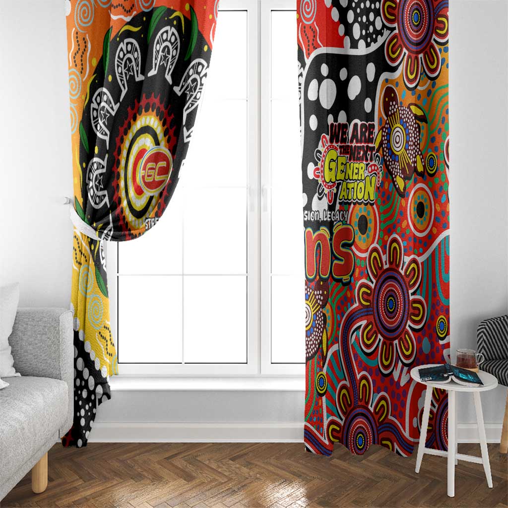 Suns AFL Celebrating 50 Years of Naidoc Window Curtain NAIDOC Week 2025 Aboriginal