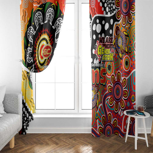 Suns AFL Celebrating 50 Years of Naidoc Window Curtain NAIDOC Week 2025 Aboriginal