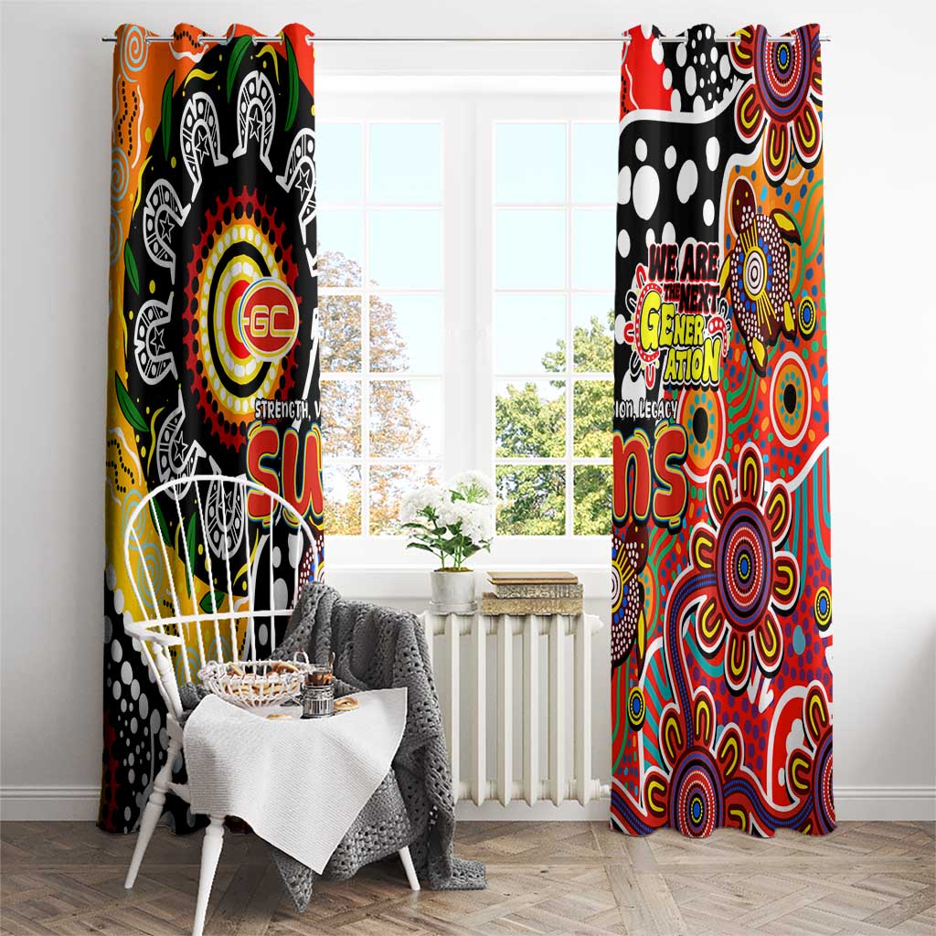 Suns AFL Celebrating 50 Years of Naidoc Window Curtain NAIDOC Week 2025 Aboriginal