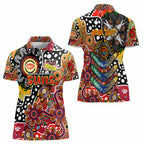 Personalised Suns AFL Celebrating 50 Years of Naidoc Women Polo Shirt NAIDOC Week 2025 Aboriginal