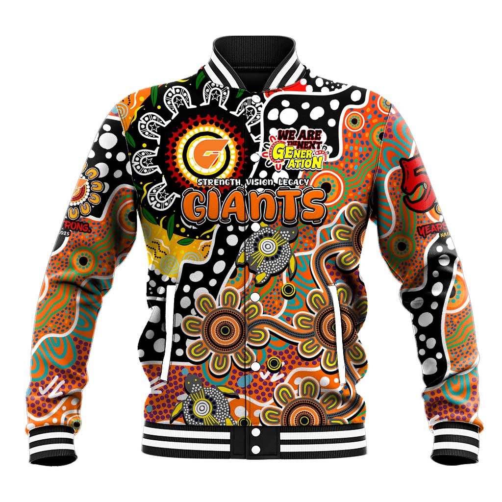 Personalised Giants AFL Celebrating 50 Years of Naidoc Baseball Jacket NAIDOC Week 2025 Aboriginal