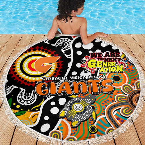 Giants AFL Celebrating 50 Years of Naidoc Beach Blanket NAIDOC Week 2025 Aboriginal