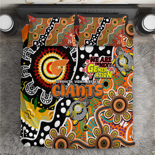 Giants AFL Celebrating 50 Years of Naidoc Bedding Set NAIDOC Week 2025 Aboriginal
