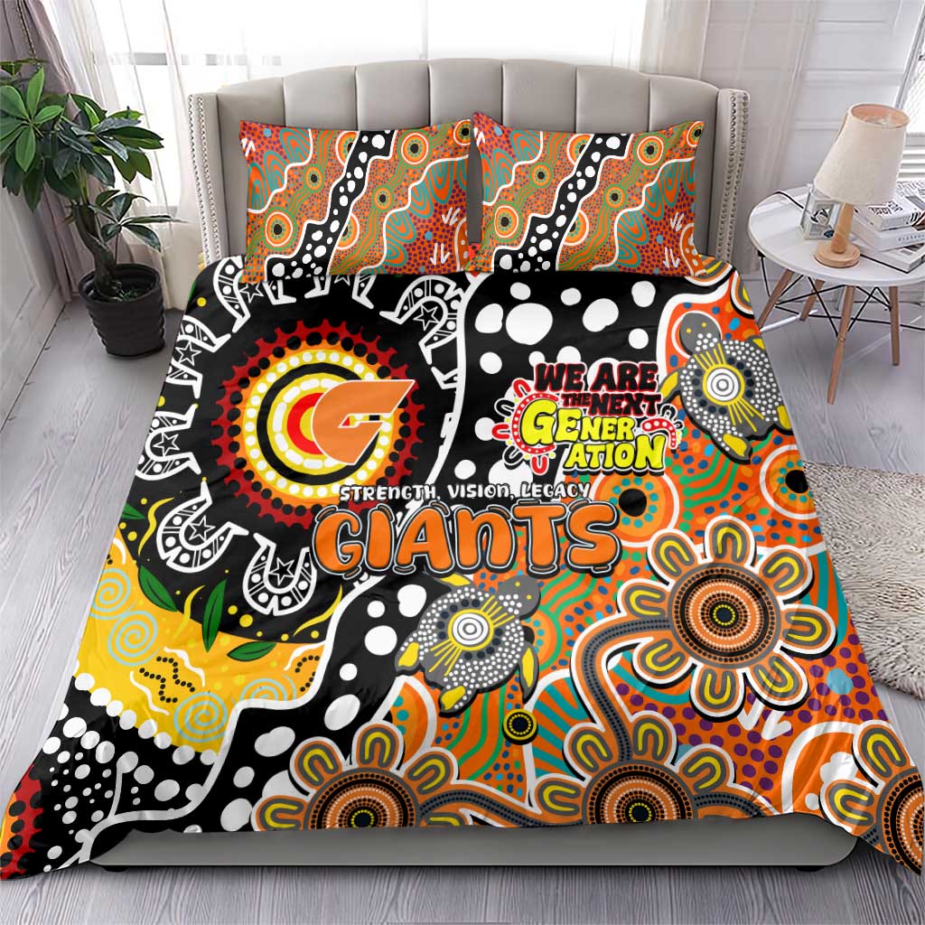 Giants AFL Celebrating 50 Years of Naidoc Bedding Set NAIDOC Week 2025 Aboriginal