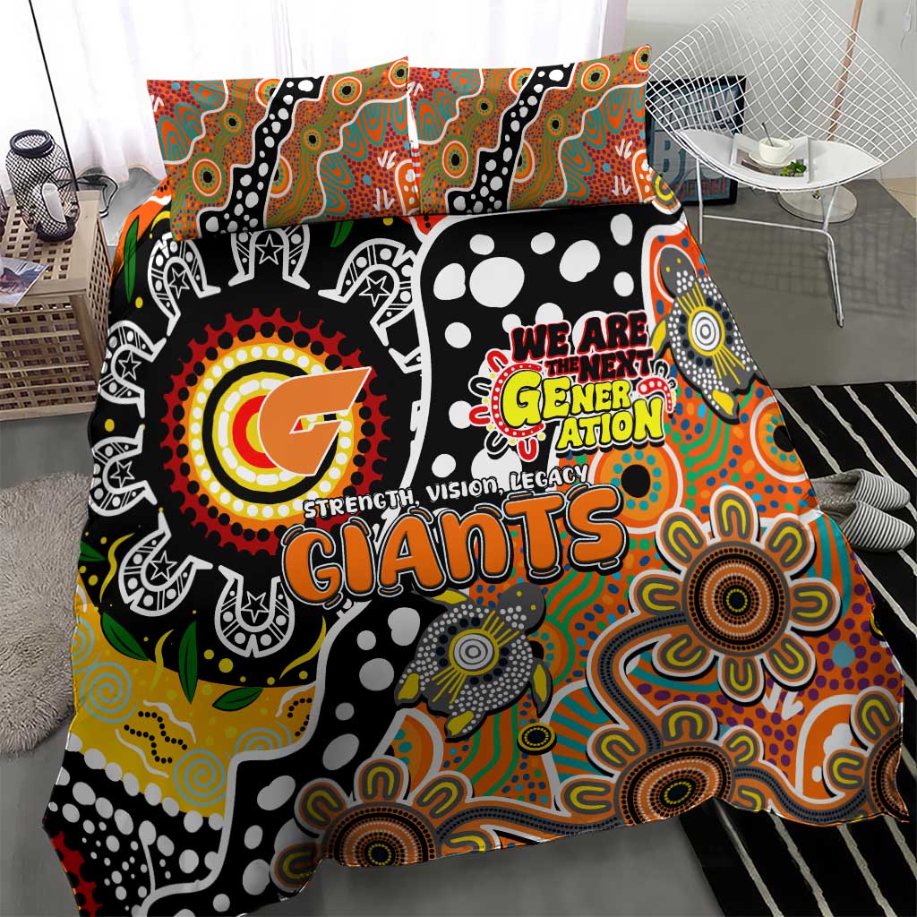 Giants AFL Celebrating 50 Years of Naidoc Bedding Set NAIDOC Week 2025 Aboriginal