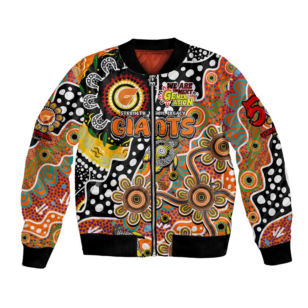 Personalised Giants AFL Celebrating 50 Years of Naidoc Bomber Jacket NAIDOC Week 2025 Aboriginal