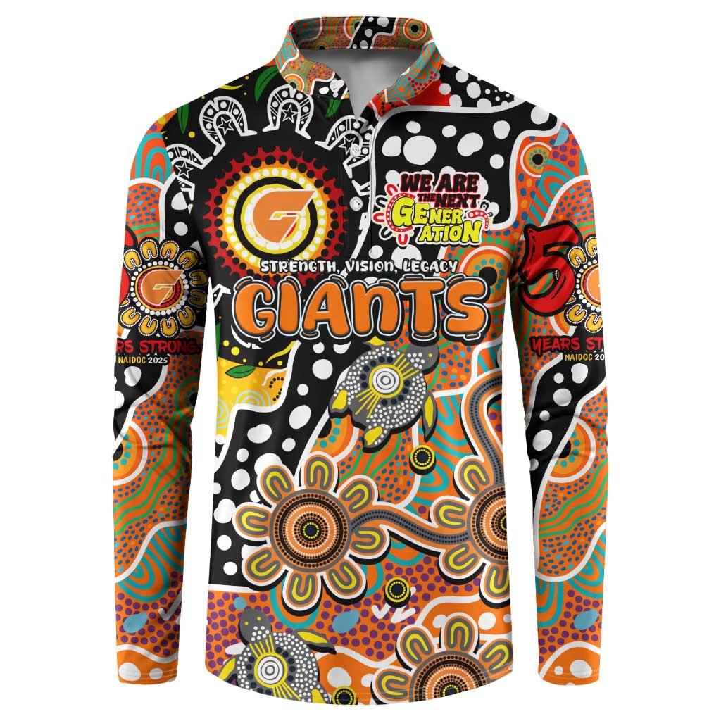 Personalised Giants AFL Celebrating 50 Years of Naidoc Button Sweatshirt NAIDOC Week 2025 Aboriginal