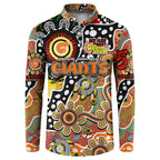 Personalised Giants AFL Celebrating 50 Years of Naidoc Button Sweatshirt NAIDOC Week 2025 Aboriginal