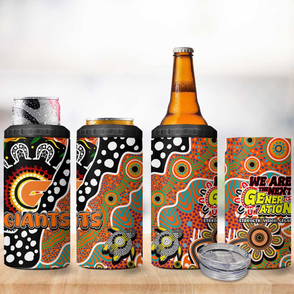 Giants AFL Celebrating 50 Years of Naidoc 4 in 1 Can Cooler Tumbler NAIDOC Week 2025 Aboriginal