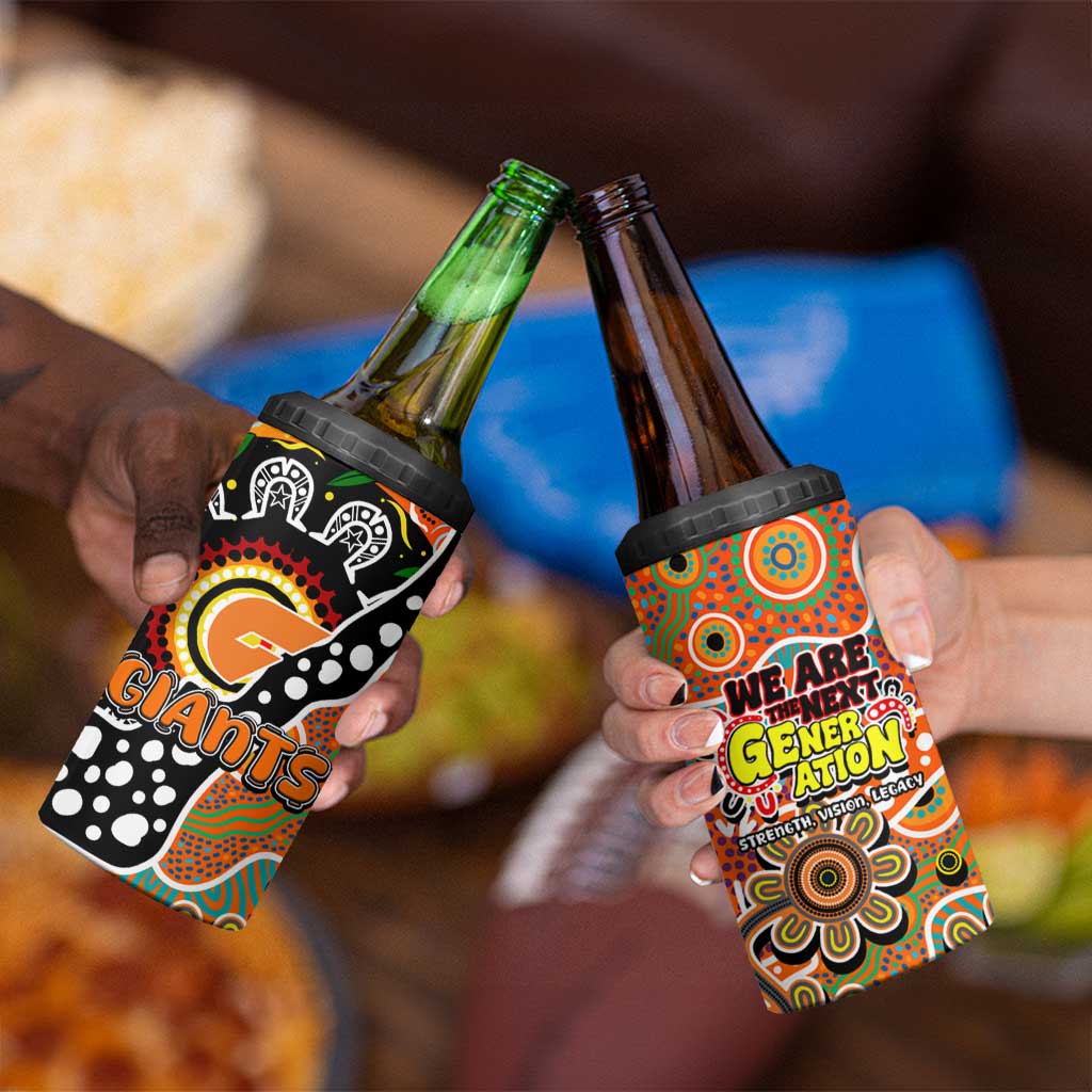 Giants AFL Celebrating 50 Years of Naidoc 4 in 1 Can Cooler Tumbler NAIDOC Week 2025 Aboriginal