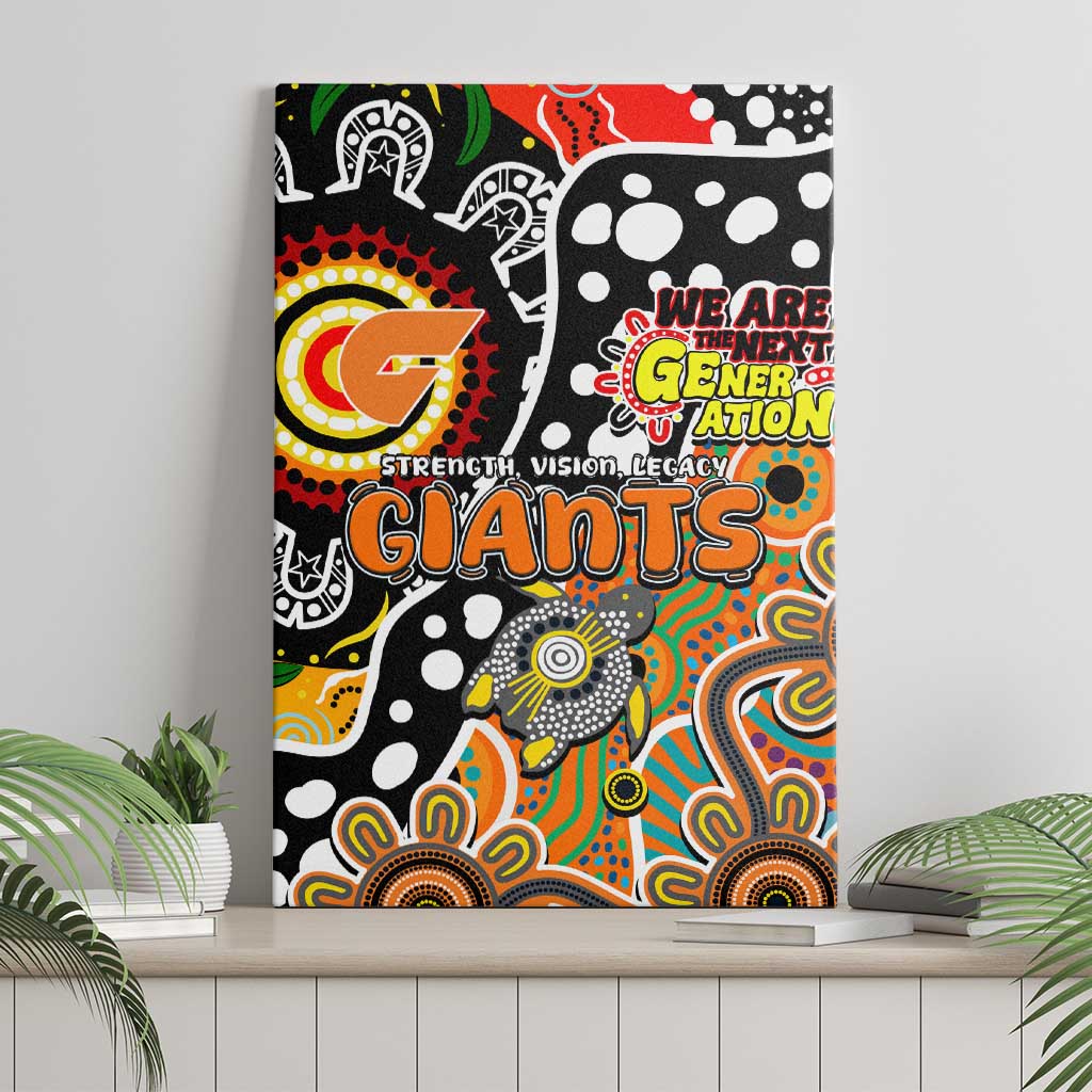Giants AFL Celebrating 50 Years of Naidoc Canvas Wall Art NAIDOC Week 2025 Aboriginal