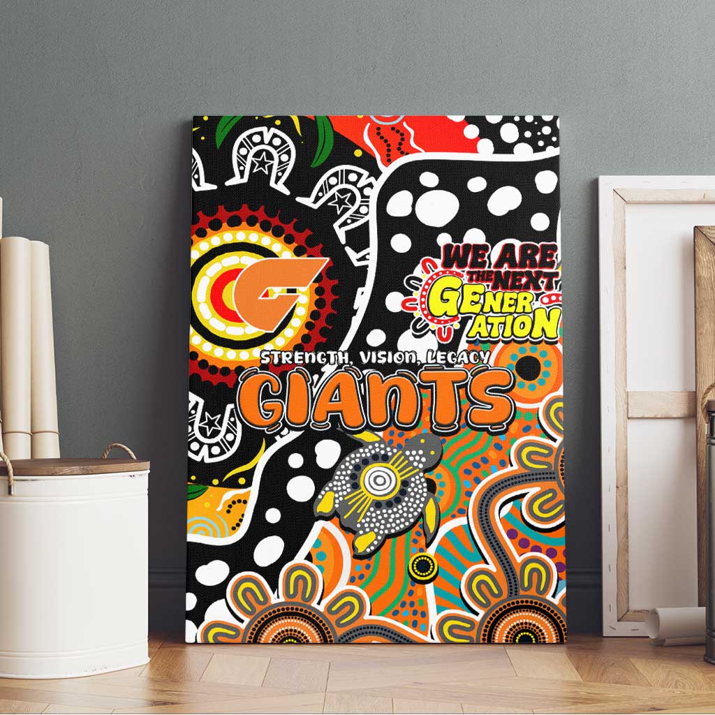 Giants AFL Celebrating 50 Years of Naidoc Canvas Wall Art NAIDOC Week 2025 Aboriginal
