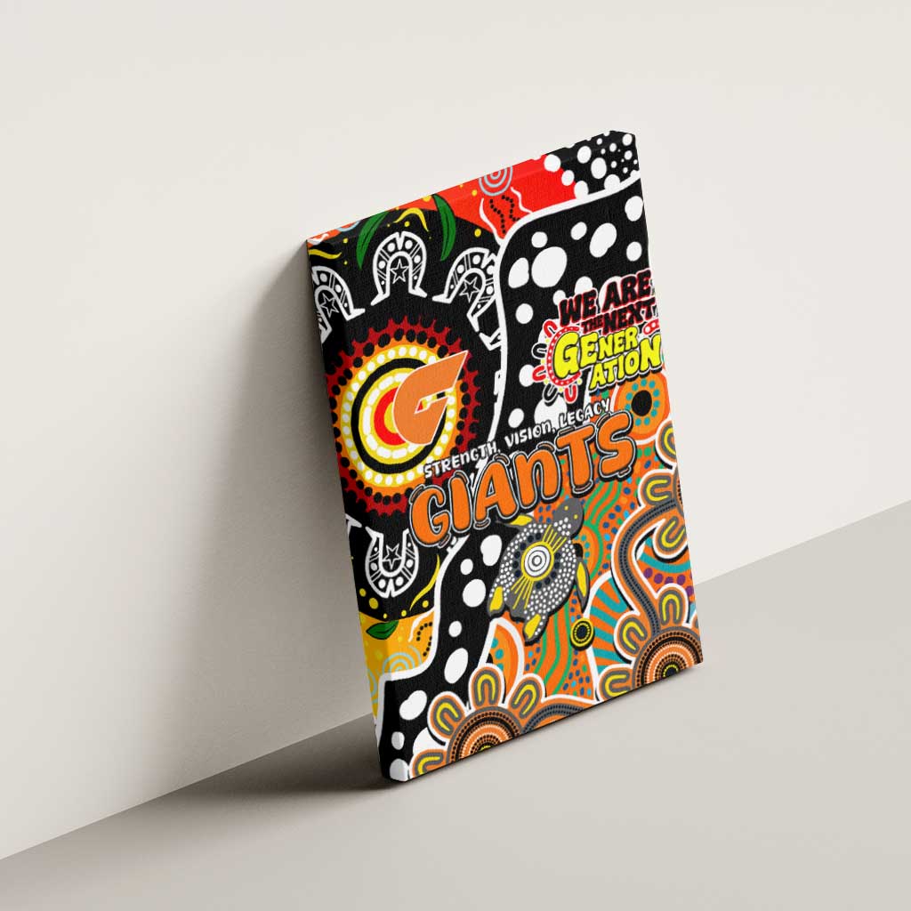 Giants AFL Celebrating 50 Years of Naidoc Canvas Wall Art NAIDOC Week 2025 Aboriginal