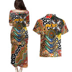 Personalised Giants AFL Celebrating 50 Years of Naidoc Couples Matching Puletasi and Hawaiian Shirt NAIDOC Week 2025 Aboriginal