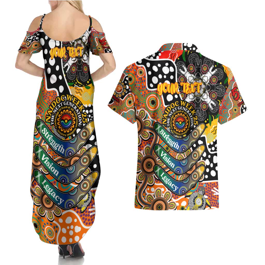 Personalised Giants AFL Celebrating 50 Years of Naidoc Couples Matching Summer Maxi Dress and Hawaiian Shirt NAIDOC Week 2025 Aboriginal