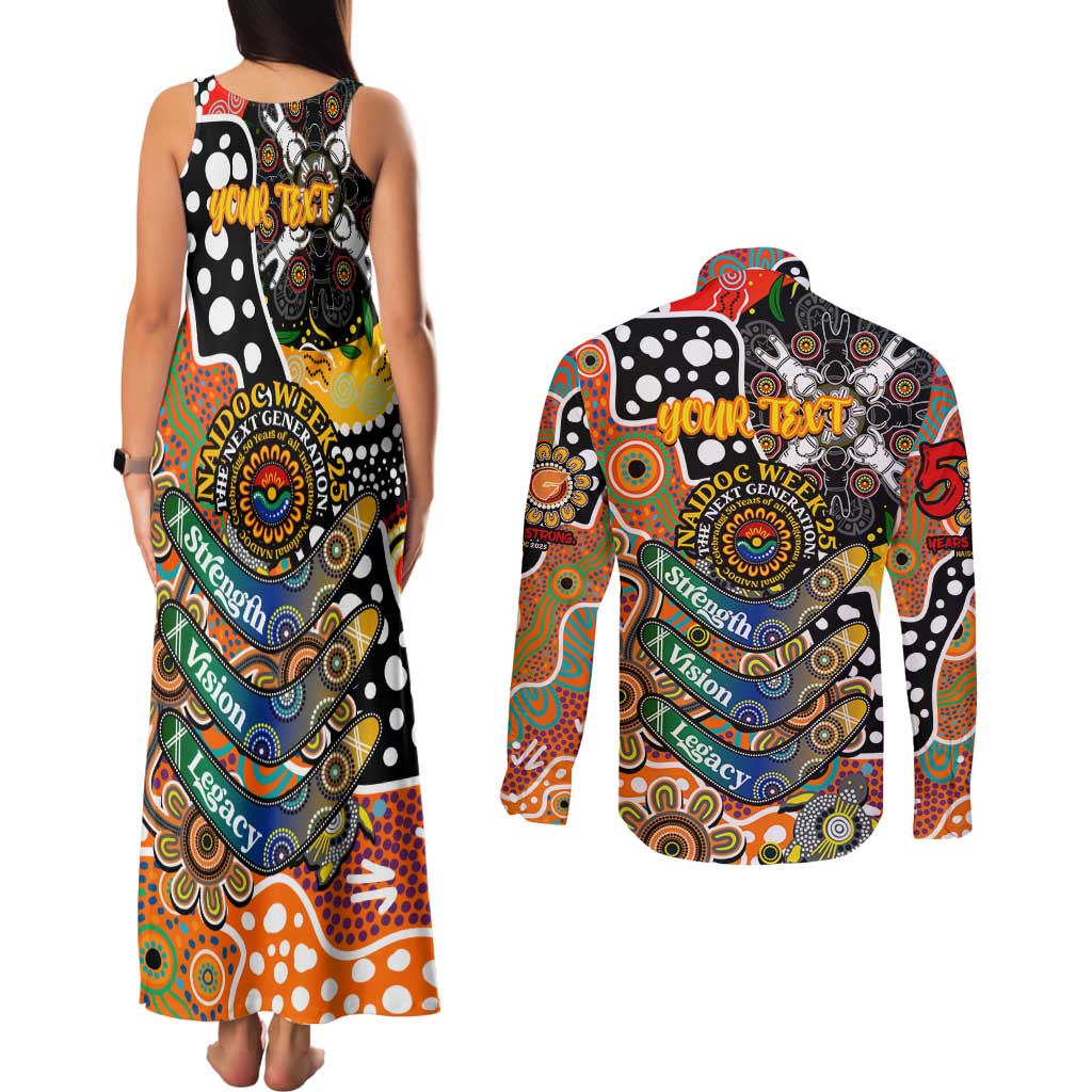 Personalised Giants AFL Celebrating 50 Years of Naidoc Couples Matching Tank Maxi Dress and Long Sleeve Button Shirt NAIDOC Week 2025 Aboriginal