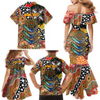 Personalised Giants AFL Celebrating 50 Years of Naidoc Family Matching Mermaid Dress and Hawaiian Shirt NAIDOC Week 2025 Aboriginal