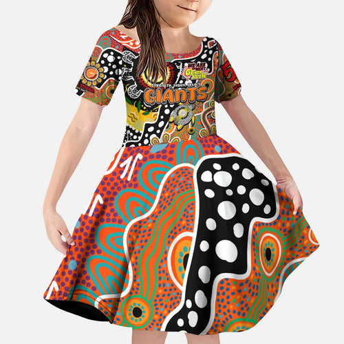 Personalised Giants AFL Celebrating 50 Years of Naidoc Family Matching Puletasi and Hawaiian Shirt NAIDOC Week 2025 Aboriginal