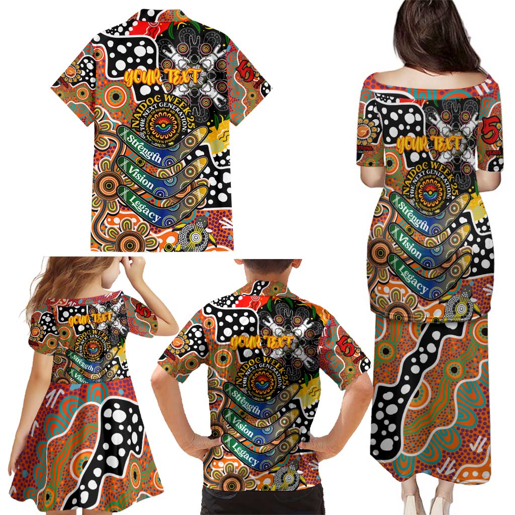 Personalised Giants AFL Celebrating 50 Years of Naidoc Family Matching Puletasi and Hawaiian Shirt NAIDOC Week 2025 Aboriginal