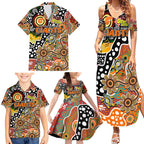Personalised Giants AFL Celebrating 50 Years of Naidoc Family Matching Summer Maxi Dress and Hawaiian Shirt NAIDOC Week 2025 Aboriginal