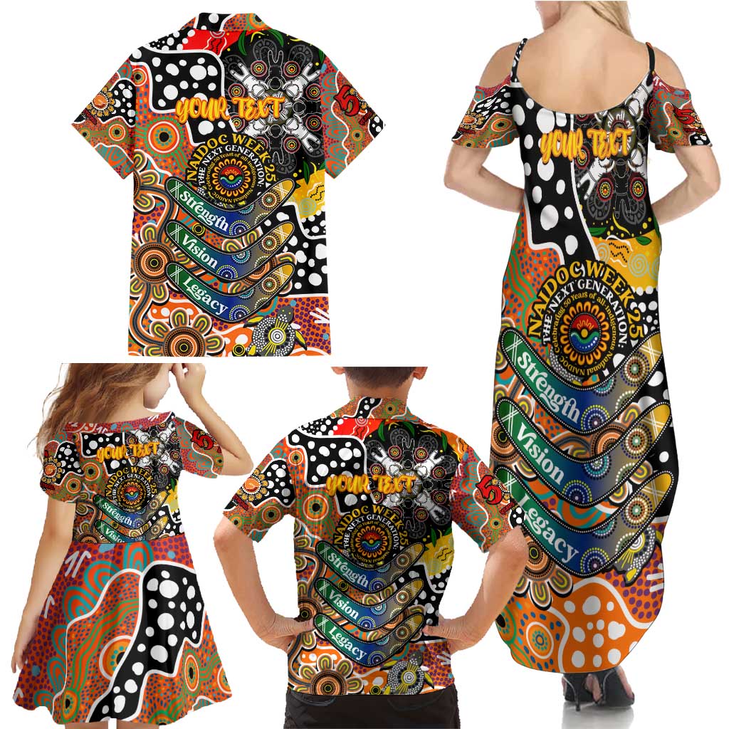Personalised Giants AFL Celebrating 50 Years of Naidoc Family Matching Summer Maxi Dress and Hawaiian Shirt NAIDOC Week 2025 Aboriginal