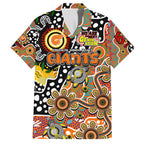 Personalised Giants AFL Celebrating 50 Years of Naidoc Family Matching Summer Maxi Dress and Hawaiian Shirt NAIDOC Week 2025 Aboriginal