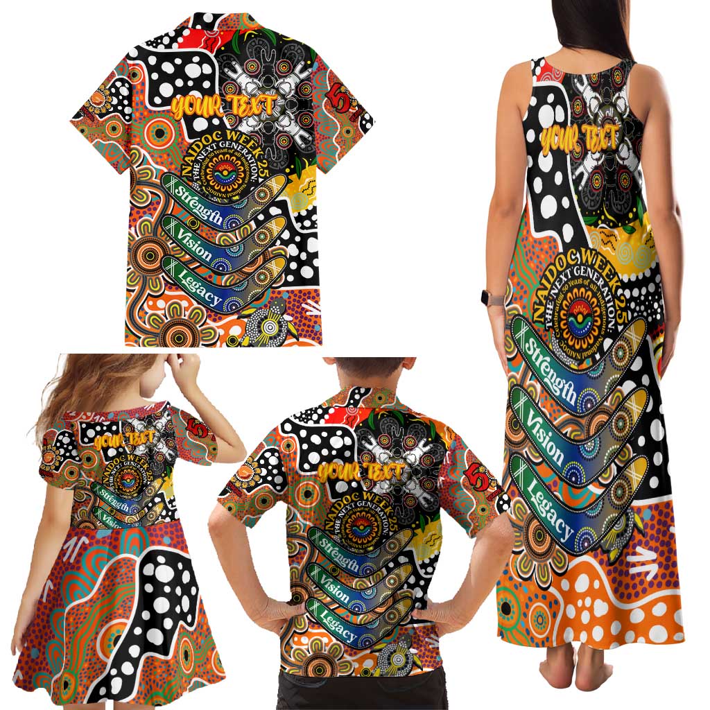 Personalised Giants AFL Celebrating 50 Years of Naidoc Family Matching Tank Maxi Dress and Hawaiian Shirt NAIDOC Week 2025 Aboriginal