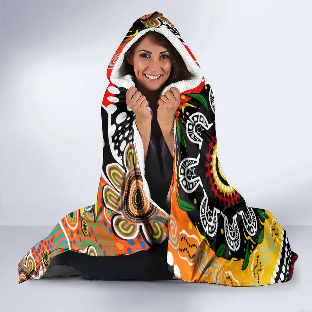 Giants AFL Celebrating 50 Years of Naidoc Hooded Blanket NAIDOC Week 2025 Aboriginal