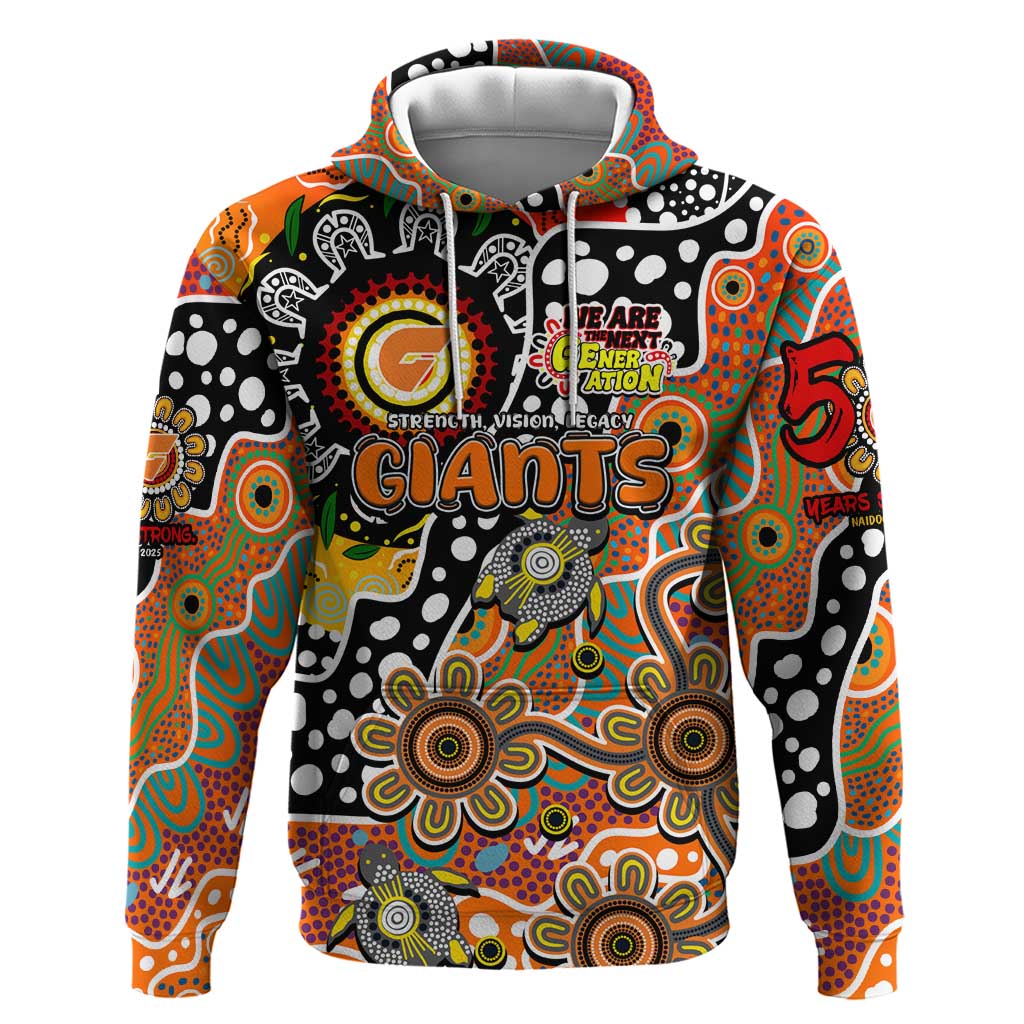 Personalised Giants AFL Celebrating 50 Years of Naidoc Hoodie NAIDOC Week 2025 Aboriginal