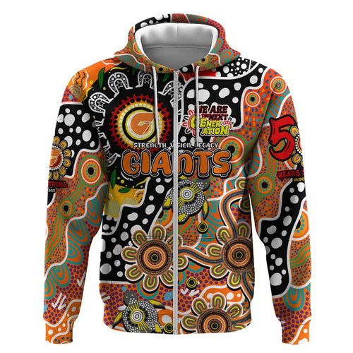Personalised Giants AFL Celebrating 50 Years of Naidoc Hoodie NAIDOC Week 2025 Aboriginal