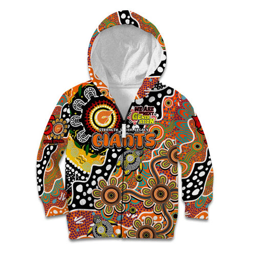 Personalised Giants AFL Celebrating 50 Years of Naidoc Kid Hoodie NAIDOC Week 2025 Aboriginal