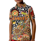 Personalised Giants AFL Celebrating 50 Years of Naidoc Kid Polo Shirt NAIDOC Week 2025 Aboriginal