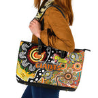 Giants AFL Celebrating 50 Years of Naidoc Leather Tote Bag NAIDOC Week 2025 Aboriginal