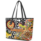 Giants AFL Celebrating 50 Years of Naidoc Leather Tote Bag NAIDOC Week 2025 Aboriginal