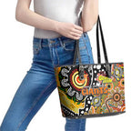 Giants AFL Celebrating 50 Years of Naidoc Leather Tote Bag NAIDOC Week 2025 Aboriginal