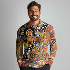 Personalised Giants AFL Celebrating 50 Years of Naidoc Long Sleeve Polo Shirt NAIDOC Week 2025 Aboriginal