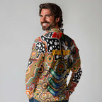 Personalised Giants AFL Celebrating 50 Years of Naidoc Long Sleeve Polo Shirt NAIDOC Week 2025 Aboriginal