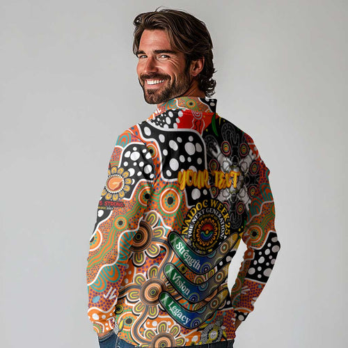 Personalised Giants AFL Celebrating 50 Years of Naidoc Long Sleeve Polo Shirt NAIDOC Week 2025 Aboriginal