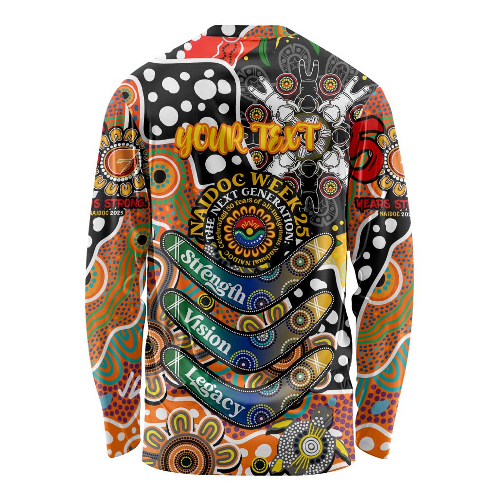 Personalised Giants AFL Celebrating 50 Years of Naidoc Long Sleeve Shirt NAIDOC Week 2025 Aboriginal