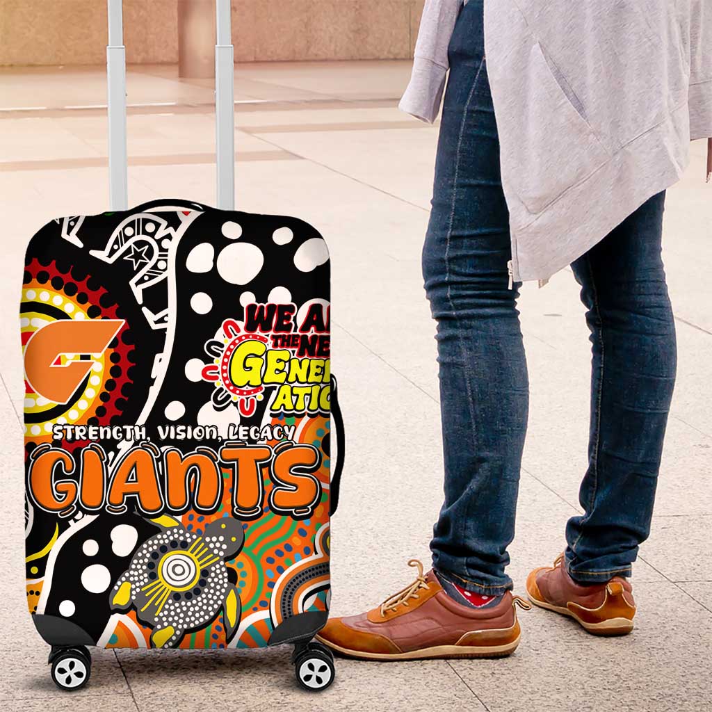 Giants AFL Celebrating 50 Years of Naidoc Luggage Cover NAIDOC Week 2025 Aboriginal