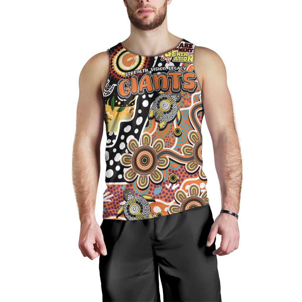 Personalised Giants AFL Celebrating 50 Years of Naidoc Men Tank Top NAIDOC Week 2025 Aboriginal
